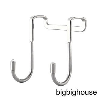 [Biho] Coat Hanger 304 Stainless Steel Door Back Hook S Shape Kitchen Bathroom Towel Storage Hanger
