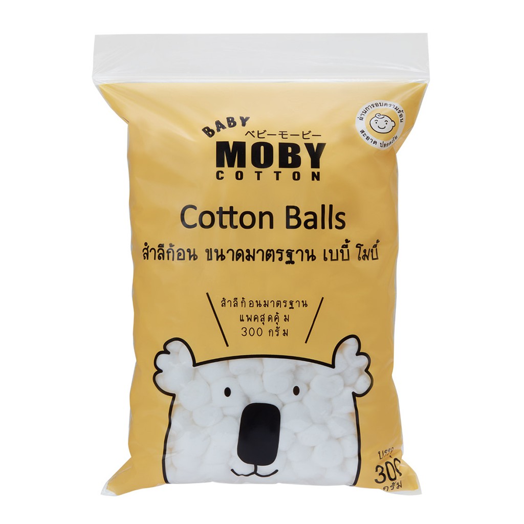 baby-moby-cotton-balls-สำลีก้อน-ขนาดมาตรฐาน-300-กรัม