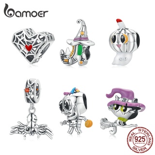 Bamoer Halloween Series Charm 6 types 100% Sterling Silver 925 Fit Bracelet DIY Jewelry Making Fashion Accessories SCC1955