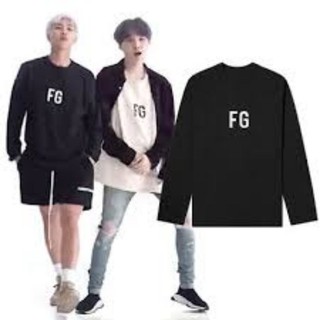 เสื้อยืดแขนยาว พิมพ์ลาย BTS Fg suga