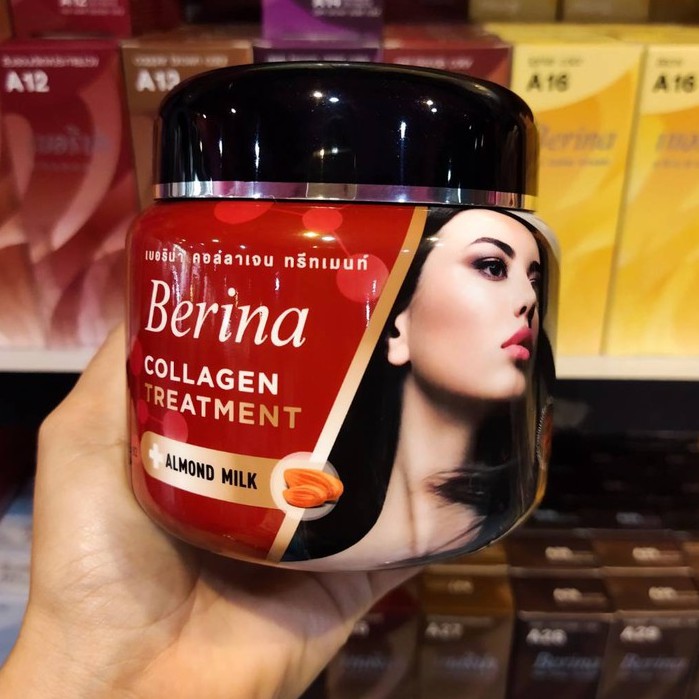 ภาพสินค้าทรีทเม้นท์บำรุงผม ผสมคอลลาเจน Berina Collagen Treatment เบอ(500 g.) บำรุงผม เบอริน่าคอลลาเจนทรีทเม้น+Almond Milk จากร้าน parichart.beauty บน Shopee ภาพที่ 1
