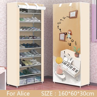 ภาพขนาดย่อของภาพหน้าปกสินค้าKUMALL ชั้นวางรองเท้า 9ชั้น 30 คู่ Shoes Rack AK-10 ขนาด160x60x30cm จากร้าน lianfeiyang บน Shopee ภาพที่ 4