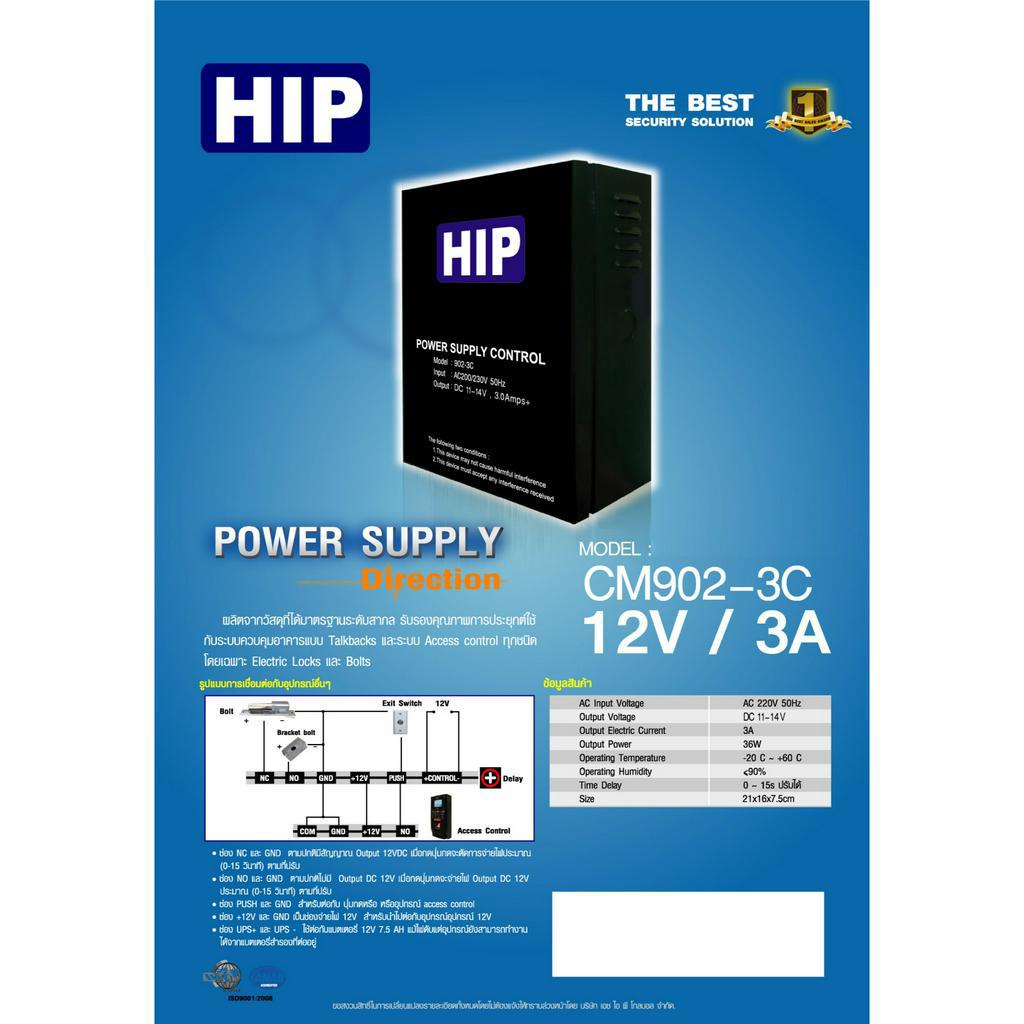 hip-ตู้-power-supply-12-vdc-3a-ไม่รวมแบตเตอร์รี่