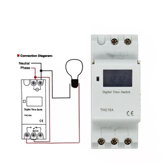 timer รายสัปดาห์ 7 วันโปรแกรมสวิทช์ดิจิตอลรีเลย์ตั้งเวลารีเลย์ควบคุม AC 220V 230V 110V 24V 12V 16A Din Rail Mount