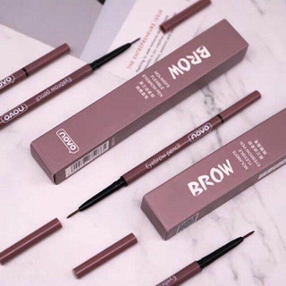 Novo ดินสอเขียนคิ้ว 1.5mm เขียนคิ้วสลิมแบบหมุน  molandis flexible eyebrow pencil