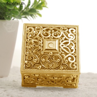 FENGFEI Mini Hollow Gold Foil Cake Candy Box Wedding Favor Baby Gift Treat Box Party .