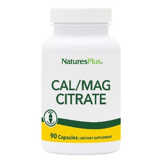 Nature s Plus Cal / Mag Citrate 90 Capsules Calcium Magnesium Citrate แคลเซียม แมกนีเซียม NaturesPlus Naturesplus