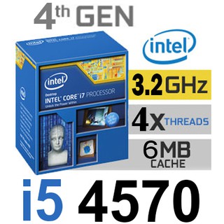 CPU INTEL CORE I5 4570 (Socket 1150) มือสอง พร้อมส่ง แพ็คดีมาก!!! [[[แถมซิลิโคนหลอด พร้อมไม้ทา]]]