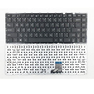 ASUS Keyboard คีย์บอร์ด ASUS K401L A401 k401u A401L K401 K401LB MP-13K83US-9206 ไทย อังกฤษ