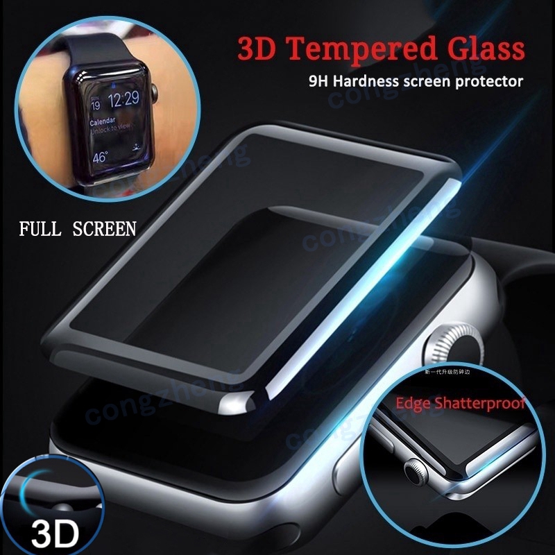 พร้อมส่ง-apple-watch-series-se-6-5-1-2-3-4-ฟิล์มป้องกันหน้าจอ-3d-curve-iwatch-38mm-40mm-42mm-44mm-กระจกนิรภัย-tempered-glass-screen-cover