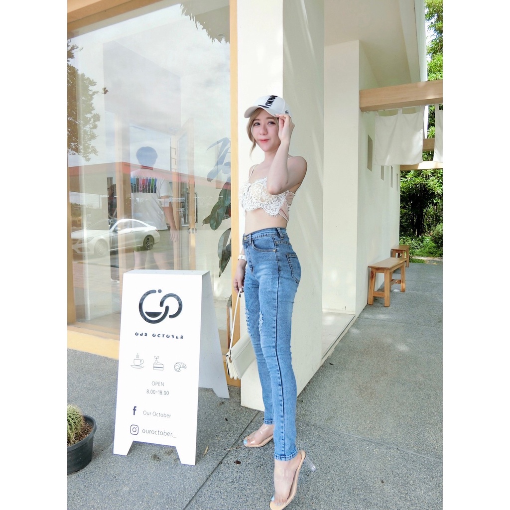 cc-jeans-208-กางเกงยีนส์ผู้หญิง-ทรงเดฟ-เอวสูง-ซิป-ฟอกแต่งขาดแฟชั่น-สีเซอร์