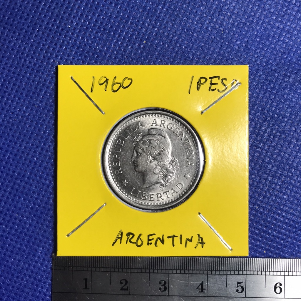 special-lot-no-60166-ปี1957-1960-อาร์เจนติน่า-1-peso-เหรียญสะสม-เหรียญต่างประเทศ-เหรียญเก่า-หายาก-ราคาถูก