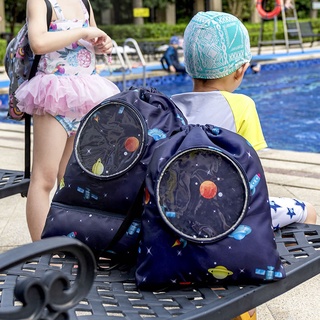 【พร้อมส่ง】กระเป๋าใส่ชุดว่ายน้ำเด็ก กระเป๋าใส่ชุดว่ายน้ำ แยกส่วนเปียกและแห้ง กันน้ำ ถุงใส่ชุดว่ายน้ำเปียก กระเป๋ากันน้ำ