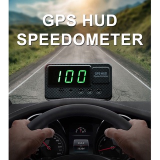 Edb* HUD เครื่องวัดความเร็ว GPS เข็มทิศดิจิทัล คําเตือนความเร็วรถยนต์