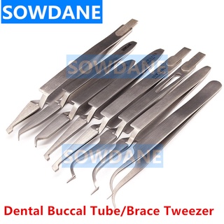 1pc Dental Orthodontic Posterior Buccal Tube Bonding Tweezer Brace Holder Ortho Bracket Placer Stainless steel Dental To