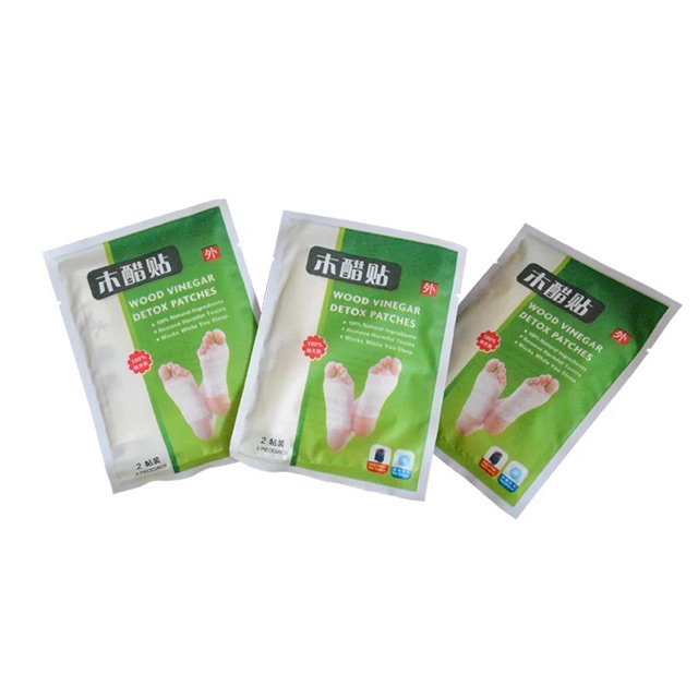 Wood vinegar detox patches แผ่นแปะเท้าที่ขายในโรงพยาบาลราชวิถี Shopee