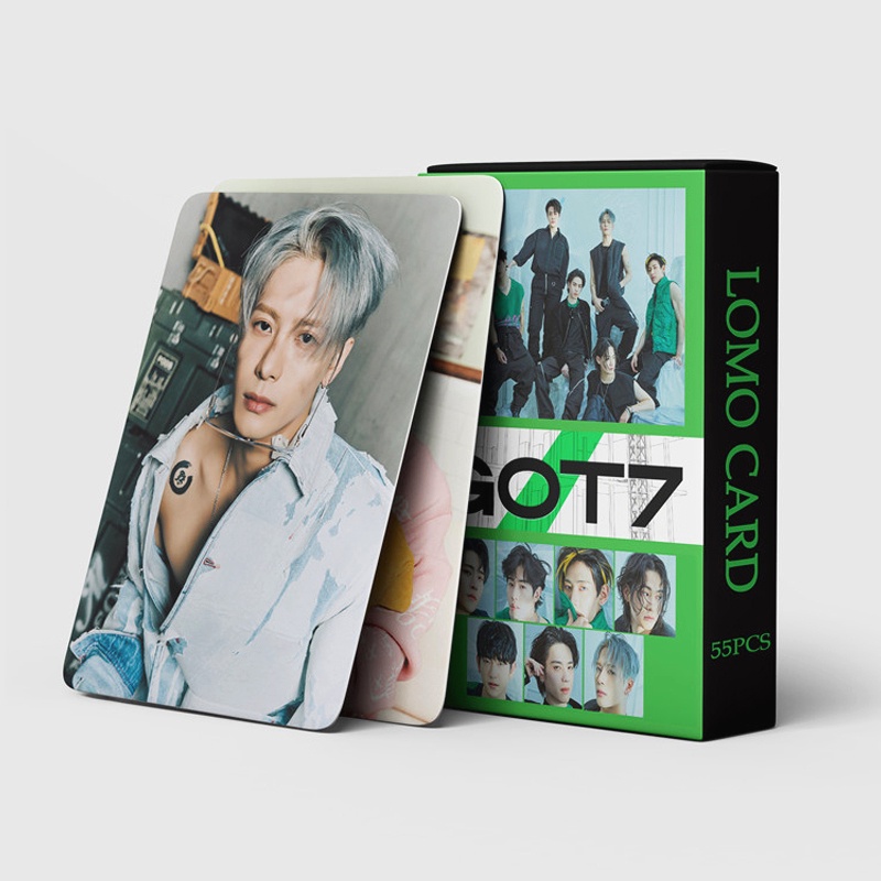 การ์ดโลโม่-อัลบั้มรูปภาพ-got7-photocards-2022-got7-จํานวน-55-ชิ้น-ต่อกล่อง