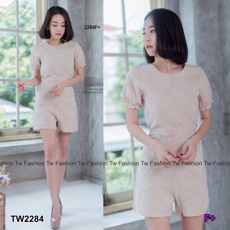 ak-2284-jumpsuit-ลูกไม้สุดหรูลายใบไม้