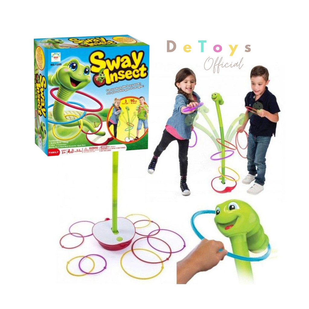 เกมส์ออกกำลังกาย เกมโยนห่วงคล้องแมลงโยกเยก Sway Insect เกมส์ฝึกสมอง เกม ...