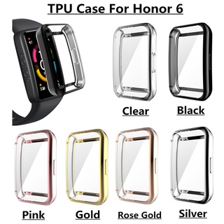 ภาพขนาดย่อของภาพหน้าปกสินค้าเคส TPU บาง สําหรับ Honor Band6 Huawei Band 6 Pro NFC Huawei Band 6 7 จากร้าน yulong.th บน Shopee