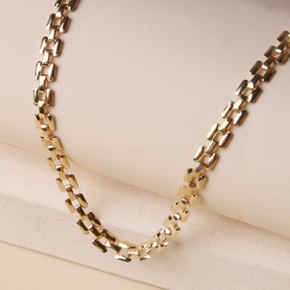 สร้อยคอแฟชั่น สร้อยคอผู้หญิง โช้กเกอร์คอสีทอง มินิมอล โชกเกอร์ - x necklace