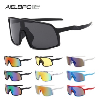 『READY STOCK』AIELBRO แว่นตากันแดดสําหรับผู้ชายผู้หญิงเหมาะกับการเล่นกีฬาขี่จักรยาน Mtb Uv400