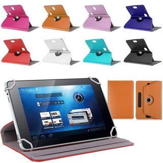 Faux Leather Tablet PC Case Cover 360 องศาขาตั้งหมุนขาตั้ง Universal Holder