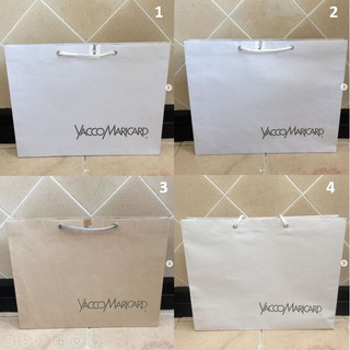 ถุงกระดาษ ถุง แบรนด์ YaccoMaricard ของแท้ แน่นอน รับประกัน สวยหรูมาก เรียบๆ สายแข็งแรง สภาพใหม่ ซื้อจาก shop