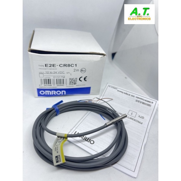 ถูกสุด-เซ็นเซอร์e2e-cr8c1-proximity-switch-sensor-npn-no-ไม่มีเกลียว-4มิล