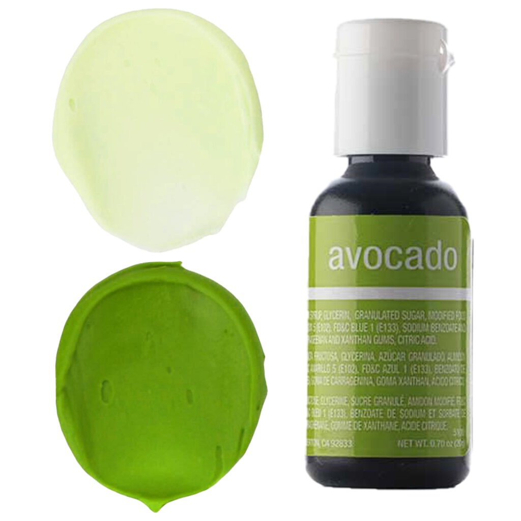 สีเจล สีเขียว อโวคโด่ / Chefmaster Avocado Liqua-Gel Food Coloring 20ml ...