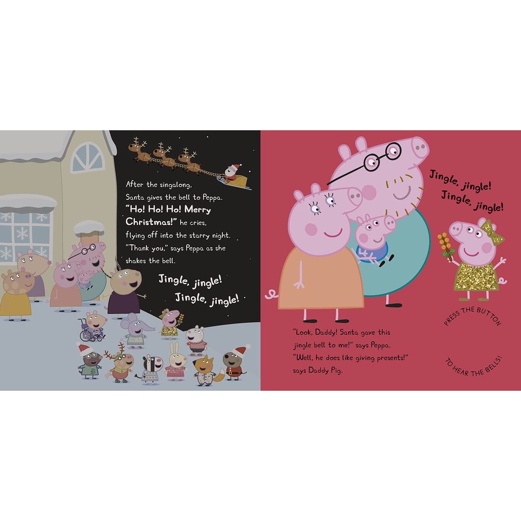 หนังสือนิทานภาษาอังกฤษ-peppa-pig-peppas-jingle-bells-hardcover