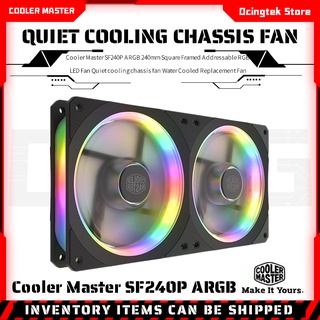 Cooler Master SF240P ARGB พัดลมระบายความร้อน RGB LED กรอบสี่เหลี่ยม 240 มม. เสียงเงียบ แบบเปลี่ยน