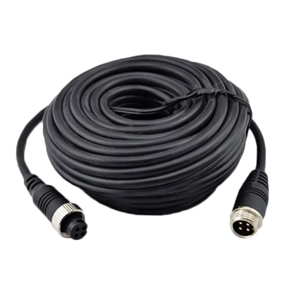 สายเคเบิ้ล-4pin-สําหรับกล้องมองหลังรถบัสรถบรรทุก-20m