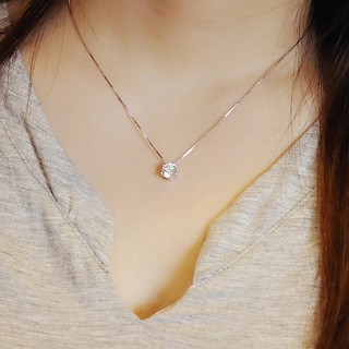 925 sterling silver Simple zircon sexy Clavicle necklace Simple women Jewelry