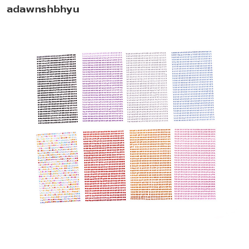 adawnshbhyu-สติกเกอร์คริสตัล-พลอยเทียม-มีกาวในตัว-สําหรับตกแต่งโทรศัพท์มือถือ-pc-รถยนต์-diy