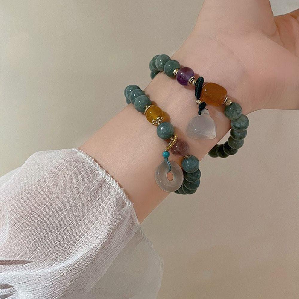 desmondri-สร้อยข้อมือหยก-เครื่องประดับ-ของขวัญ-ย้อนยุค-มรกต-กําไลข้อมือ-พู่-สไตล์จีน-เครื่องประดับทอมือ-เชือกผู้หญิง-กําไลข้อมือ