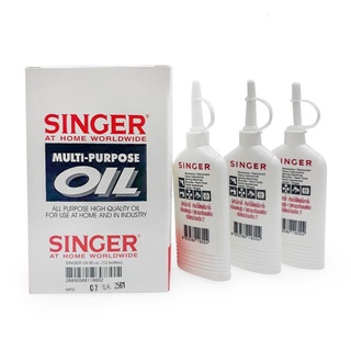 สินค้า น้ำมันจักร SINGER ของแท้ ซิงเกอร์ ขวดแบน 80 cc