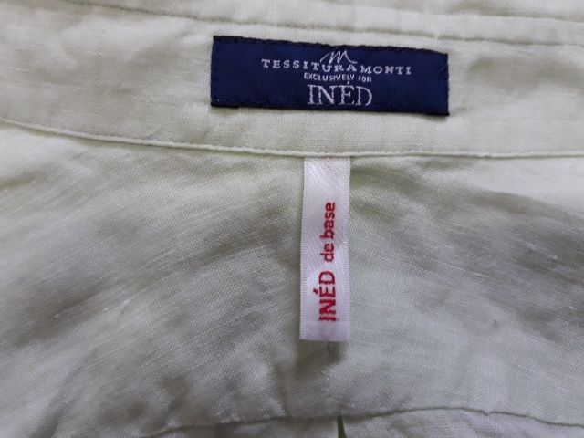 เสื้อคอปกสีเขียวมิ้น-ผ้าลินิน