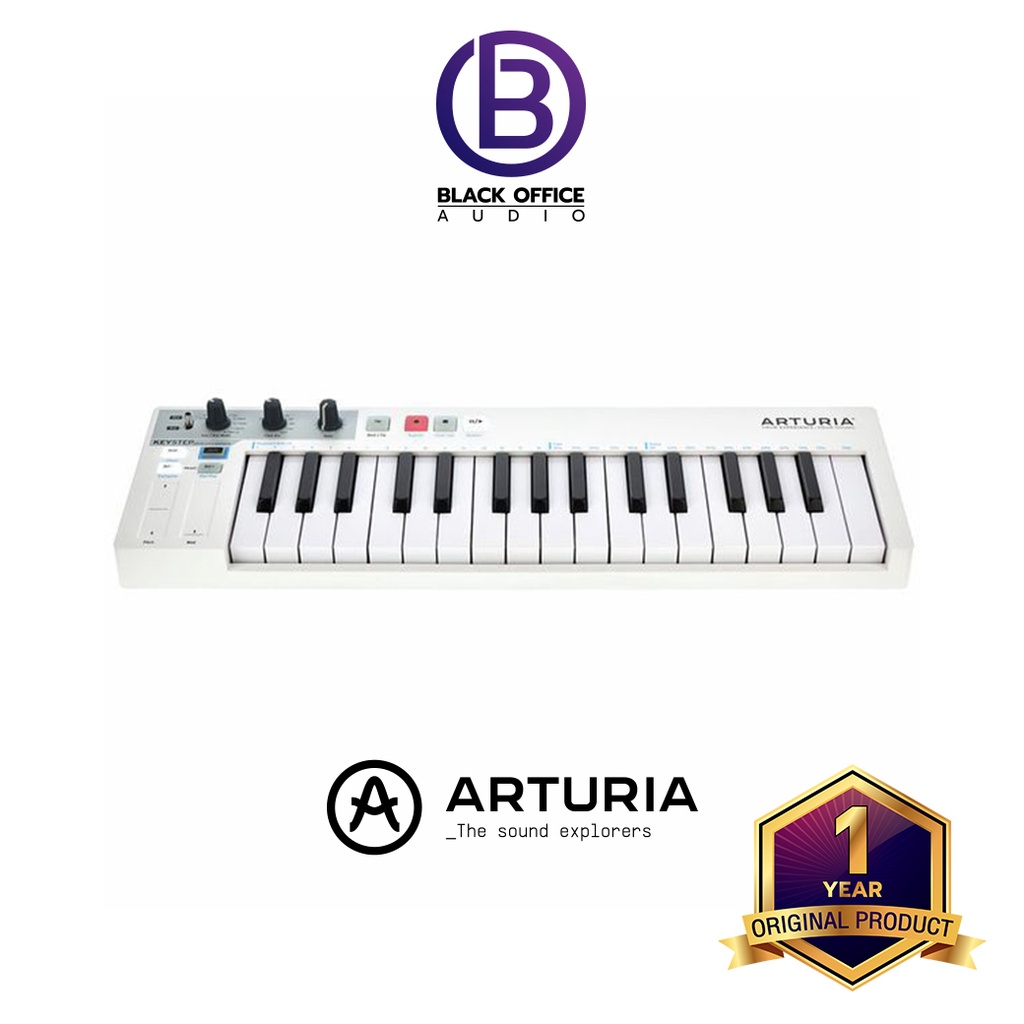 arturia-keystep-มิดี้-คีย์บอร์ด-ทำเพลง-ทำบีท-midi-keyboard-midi-controller-blackofficeaudio