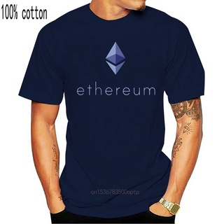 เสื้อยืดคอกลม แขนสั้น ผ้าฝ้าย พิมพ์ลาย Ethereum Art สีดํา แฟชั่นฤดูร้อน สําหรับผู้ชาย AAdgip05MFkckm44