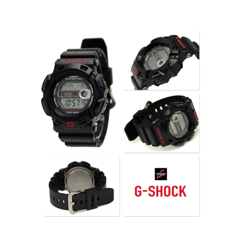 casio-g-shock-นาฬิกาข้อมือสำหรับผู้ชาย-สไตล์สปอร์ต-สีดำ-resin-strap-รุ่น-g-9100-1dr-gulfman