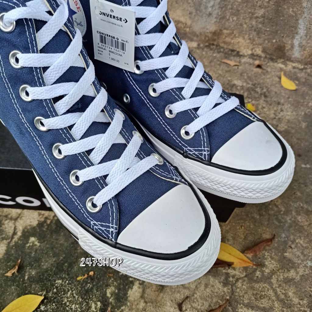 รองเท้าคอนเวิร์สหุ้มข้อ-คอนเวิร์ส-converse-all-star-hi-navy-m9622cna-แท้-100-พร้อมส่ง