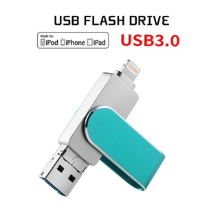 ภาพหน้าปกสินค้าOTG USB แฟลชไดรฟ์โลหะ 32gb 128gb 256gb สําหรับ iphone ipad macbook ที่เกี่ยวข้อง