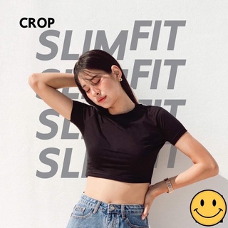 เสื้อยืดครอป - slim fit