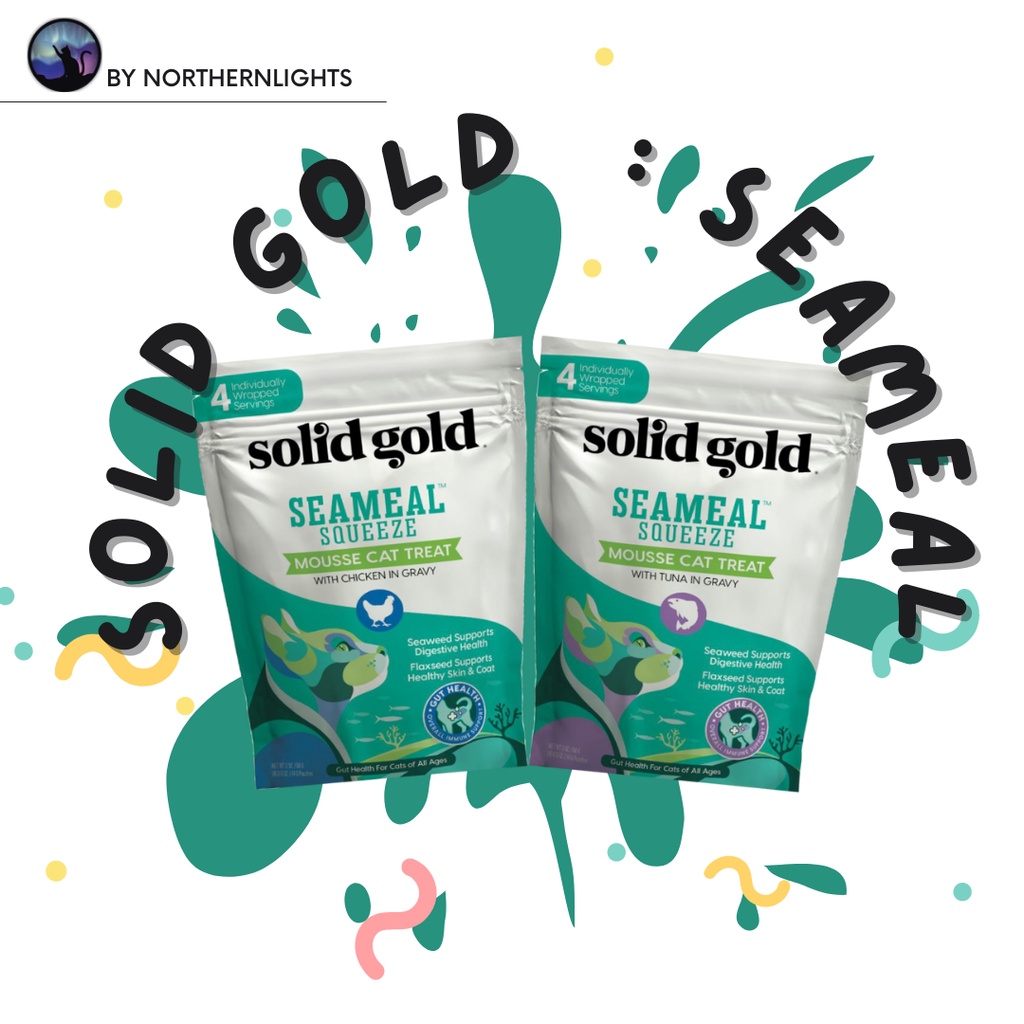 ขนมแมวเลีย Solid Gold SeaMeal Squeeze มี 2 รสชาติ Shopee Thailand