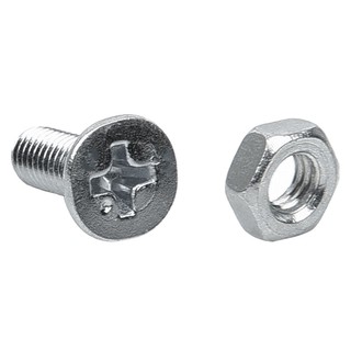 MACHINE SCREW 4X10MM JF NUT 25EA สกรูเกลียวมิลน็อต JF 4X10 MM 25 ตัว สกรู, น๊อตและแหวน อุปกรณ์ยึดติด เครื่องมือช่างและฮา