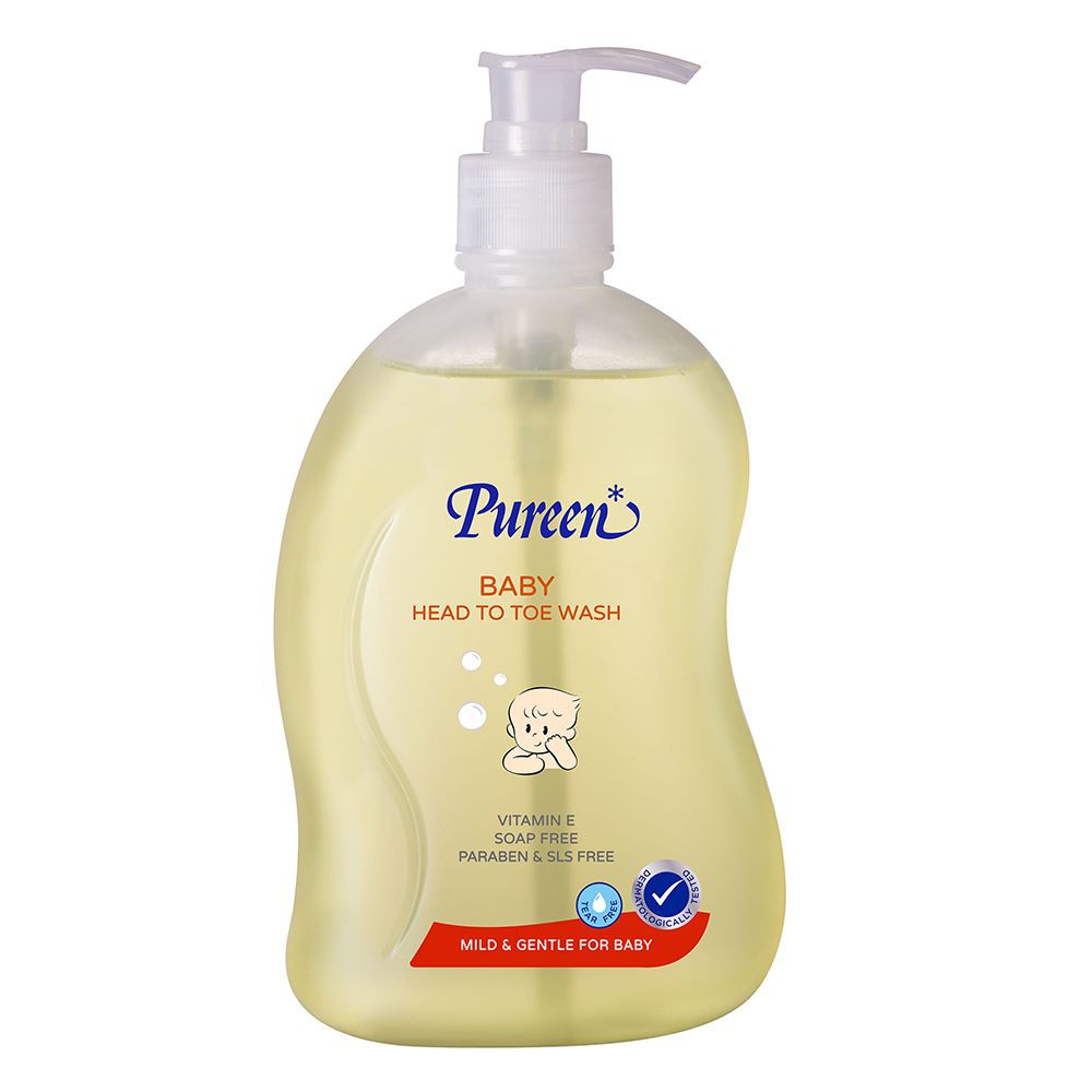 hygiene-products-liquid-soap-pureen-baby-head-to-toe-500ml-mother-and-child-products-home-use-ผลิตภัณฑ์เพื่อสุขอนามัย-สบ