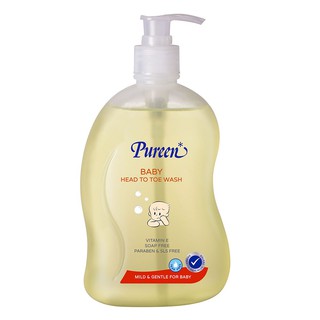 Hygiene products LIQUID SOAP PUREEN BABY HEAD TO TOE 500ML Mother and child products Home use ผลิตภัณฑ์เพื่อสุขอนามัย สบ