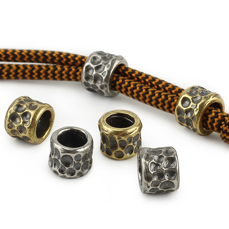 cnedc-barrel-bead-brass-vintage-beads-diy-accessories-umbrella-rope-drop-bracelets-accessories-bump-paracord-knife-beads