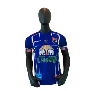 เสื้อฟุตบอลทีมชาติไทย สไตล์บอลไทย พิมพ์ลายทั้งตัว สีน้ำเงิน / ร้านบอลไทย Ballthaifc Sport